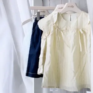 雲光緞語蝴蝶結上衣